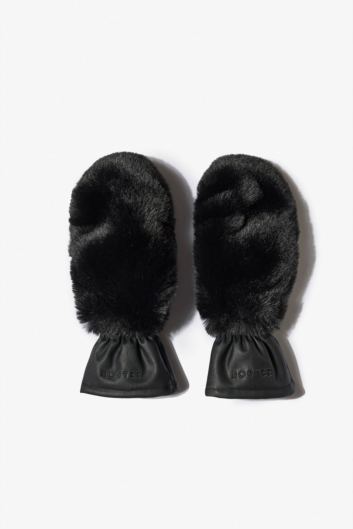 ⁣⁢Kunstfell-Handschuhe in Schwarz⁤⁣ - 1