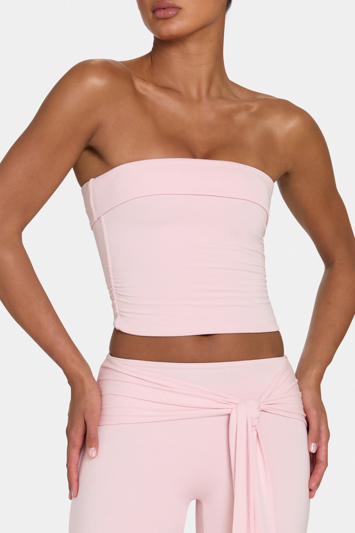 ⁣⁢ButterCloud™ Bandeau-Top in Rosé⁤⁣