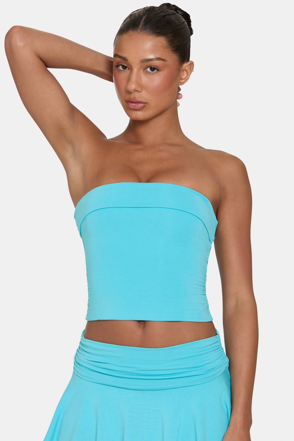 ⁣⁢ButterCloud™ Bandeau-Top in Aqua⁤⁣