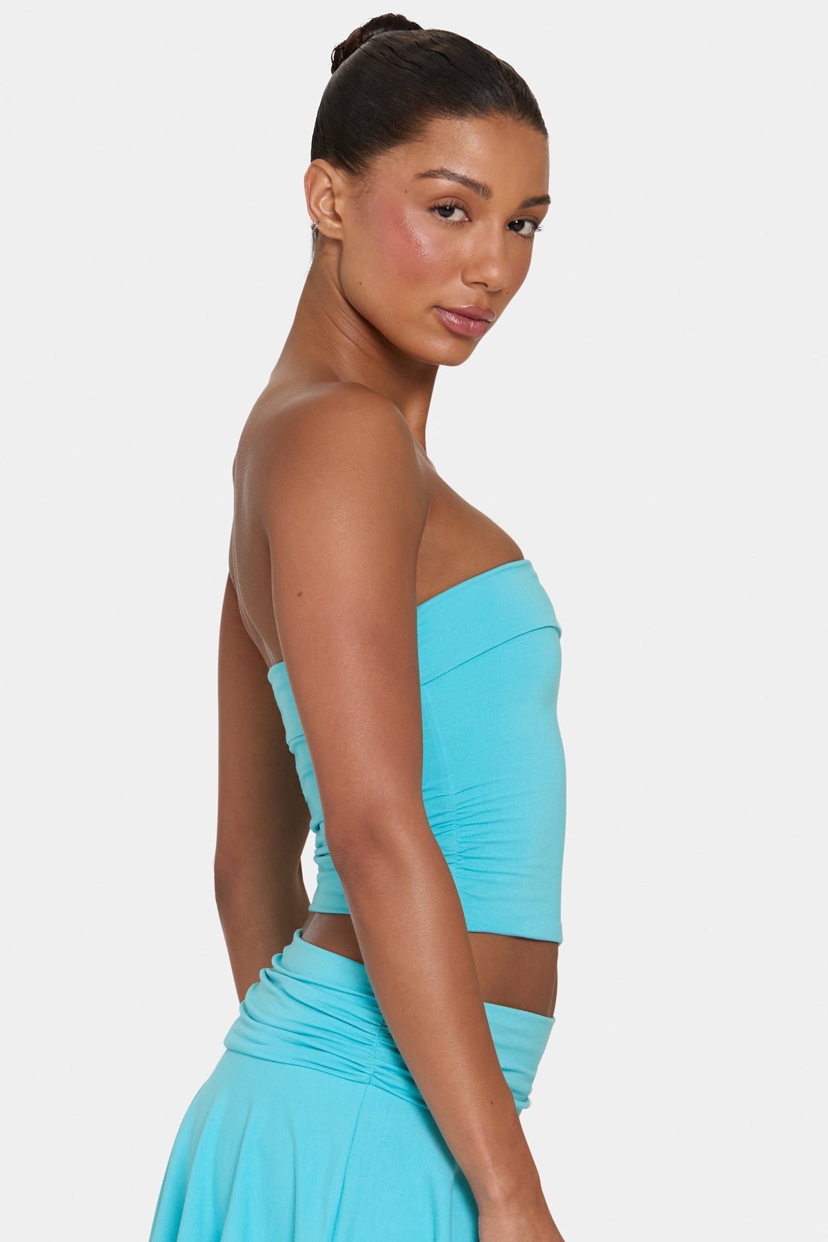 ⁣⁢ButterCloud™ Bandeau-Top in Aqua⁤⁣
