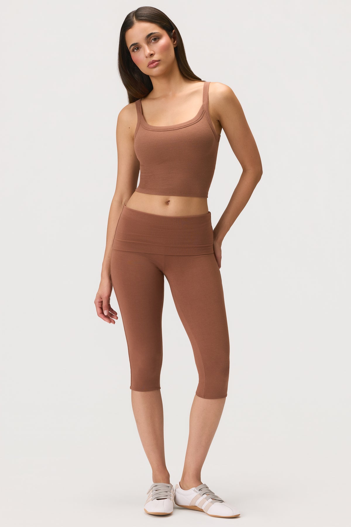 ⁣⁢ButterCloud™ Capri Leggings in Kakao⁤⁣ - 1