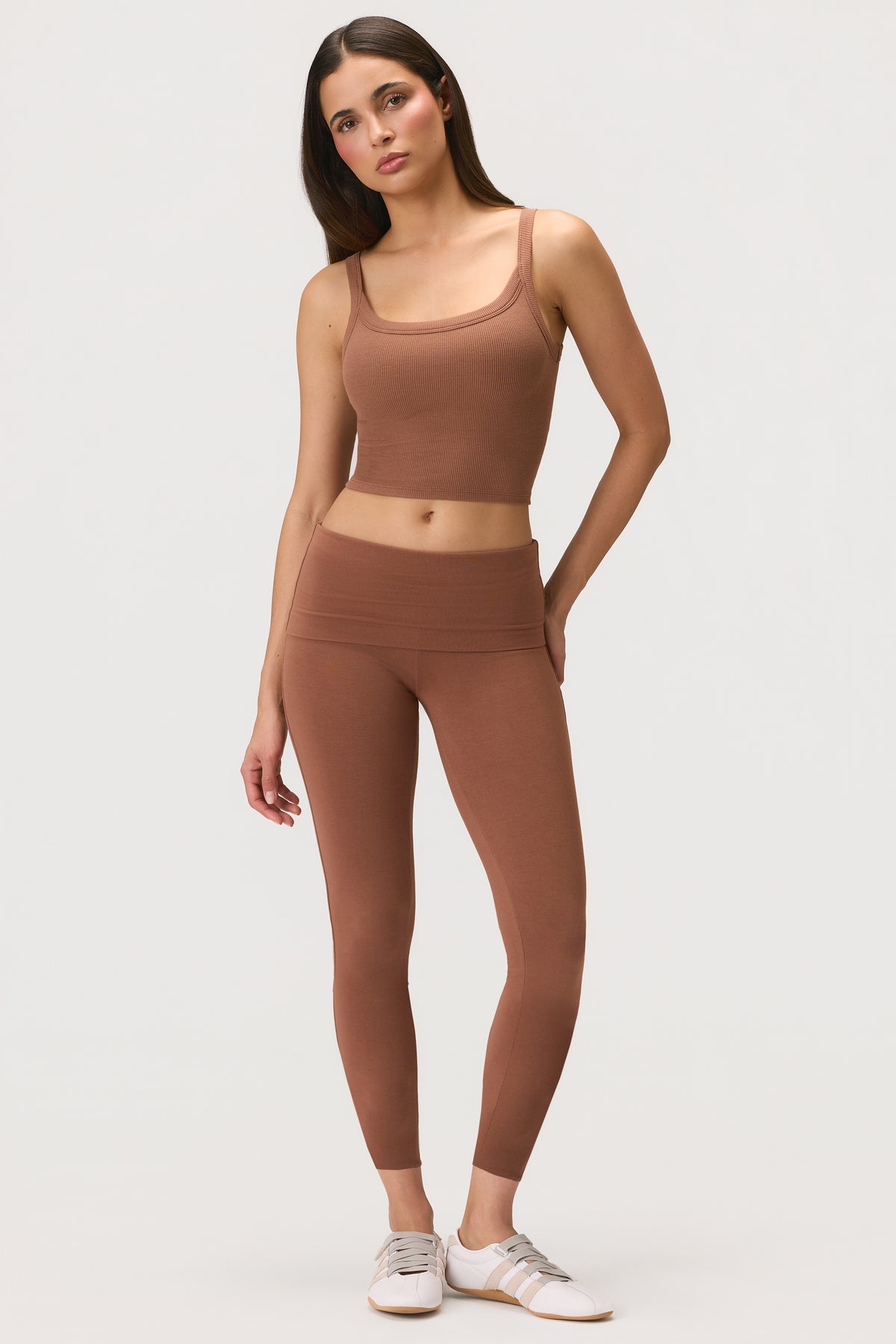 ⁣⁢ButterCloud™ 7/8 Leggings in Kakao⁤⁣ - 1