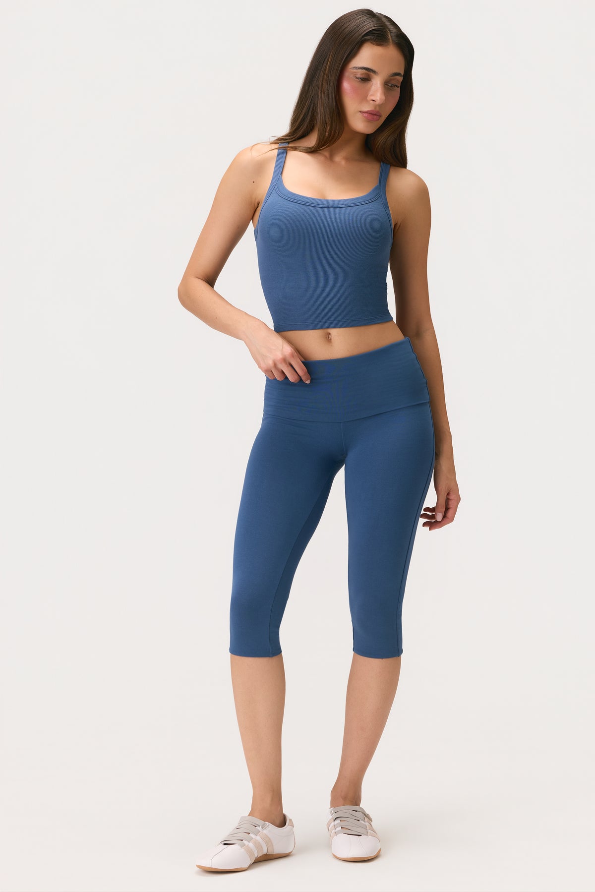 ⁣⁢ButterCloud™ Capri-Leggings in Marine⁤⁣ - 1