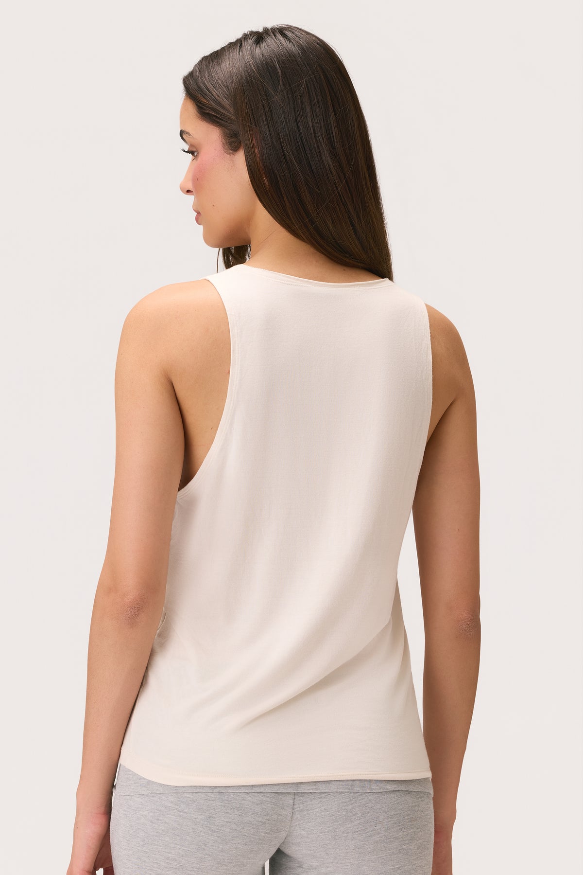 ⁣⁢ButterCloud™ Oversized Tanktop in Coconut⁤⁣ - 2