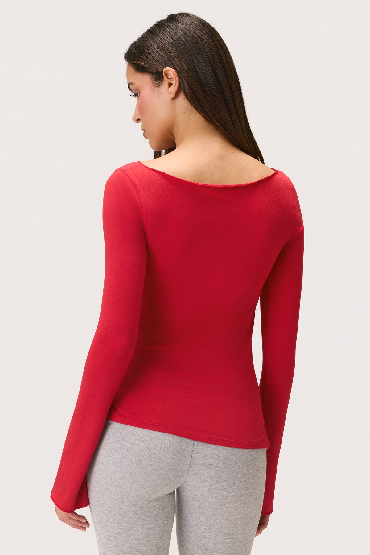⁣⁢ButterCloud™ Langarmshirt in Chili⁤⁣ - 2