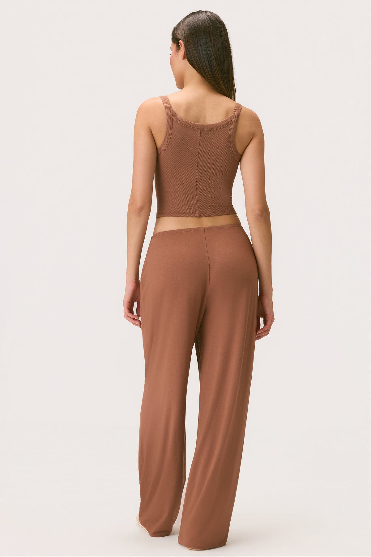 ⁣⁢ButterCloud™ Bindegürtel Marlenehose in Cocoa⁤⁣ - 2