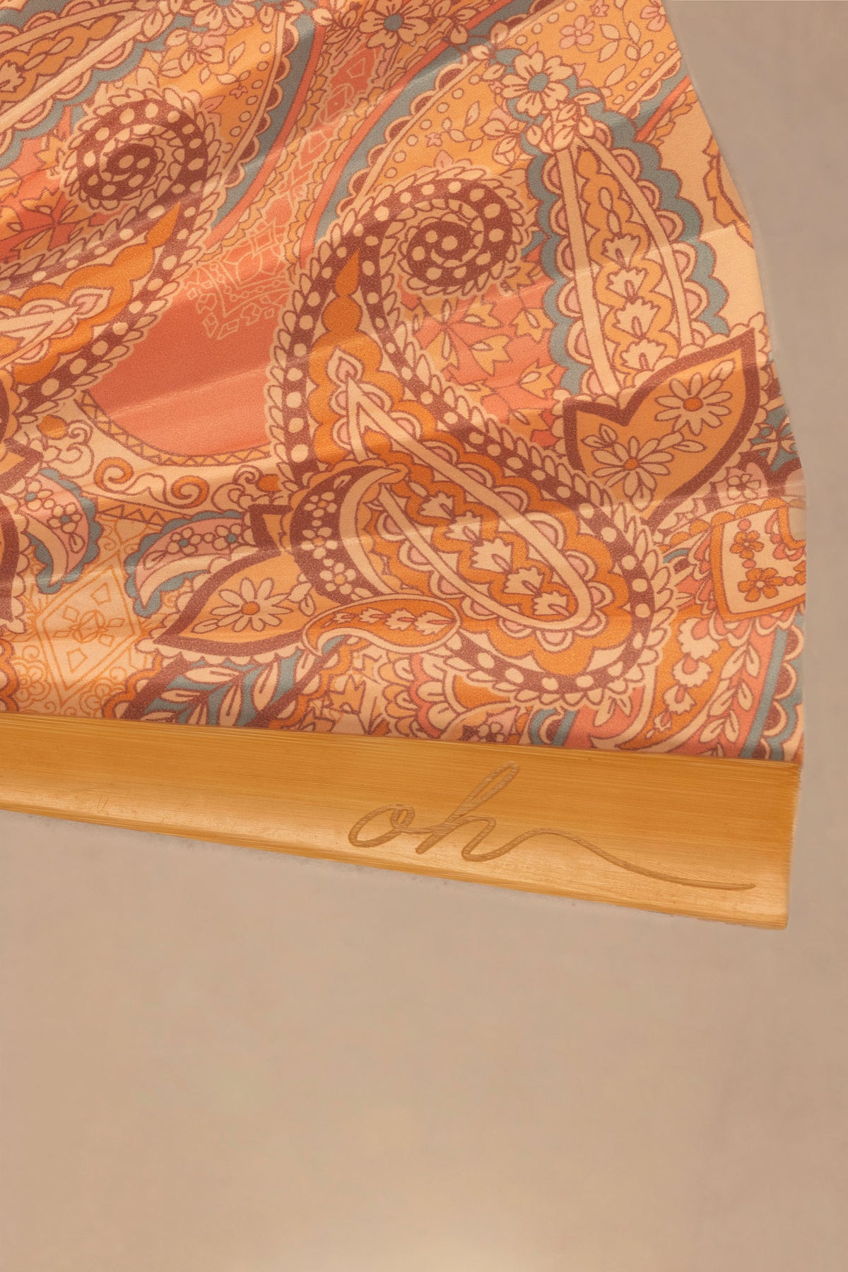 ⁣⁢Faltbarer Handfächer in Paisley-Print⁤⁣