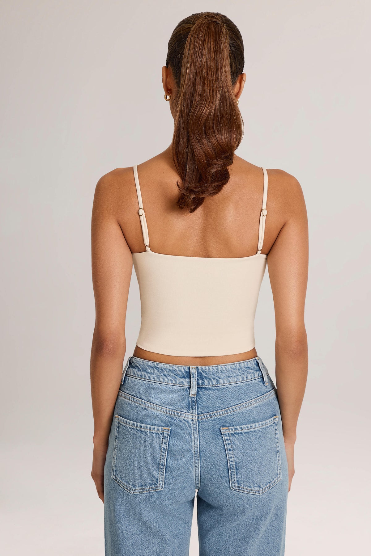 ⁣⁢Modal Scoop-Neck Tanktop in Ivory⁤⁣ - 2