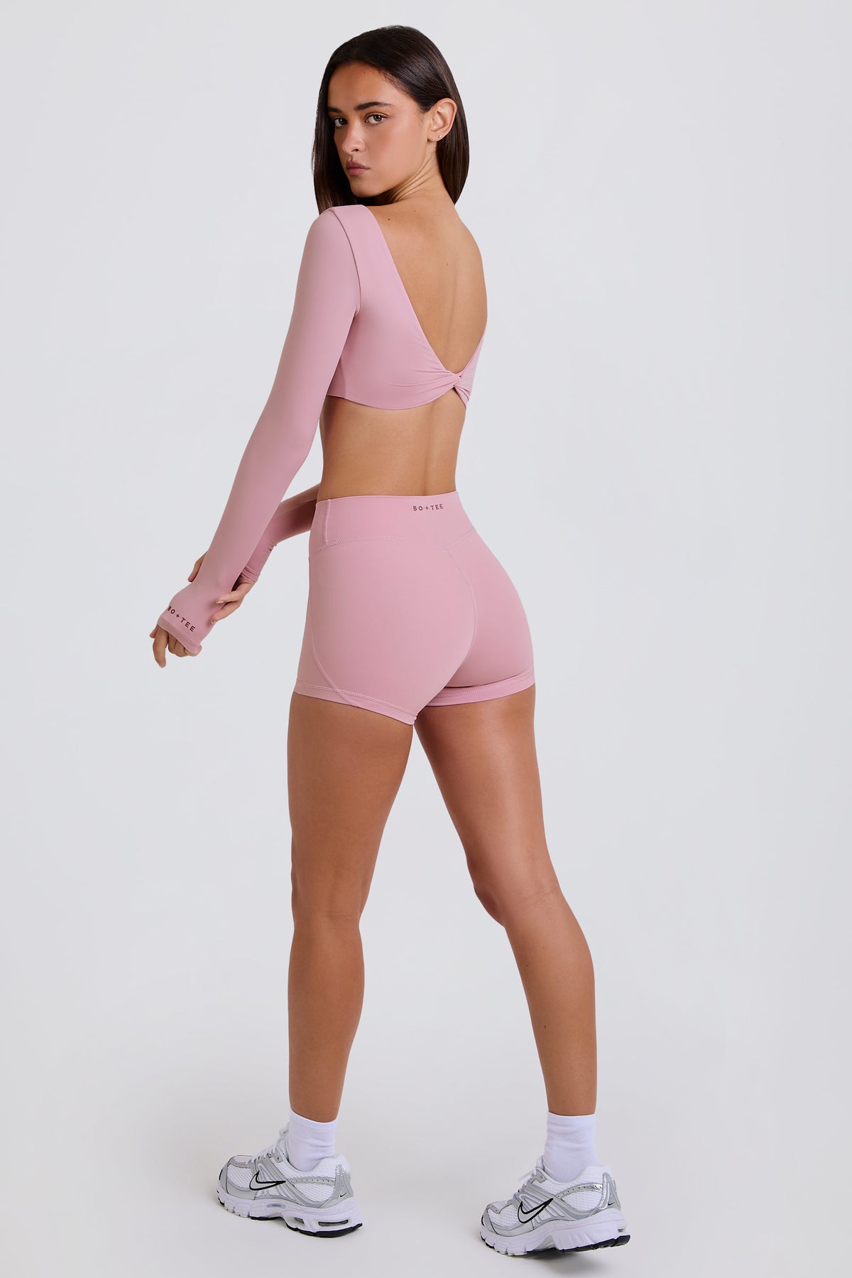 ⁣⁢High-Waist-Minishorts in Mauve⁤⁣ - 1
