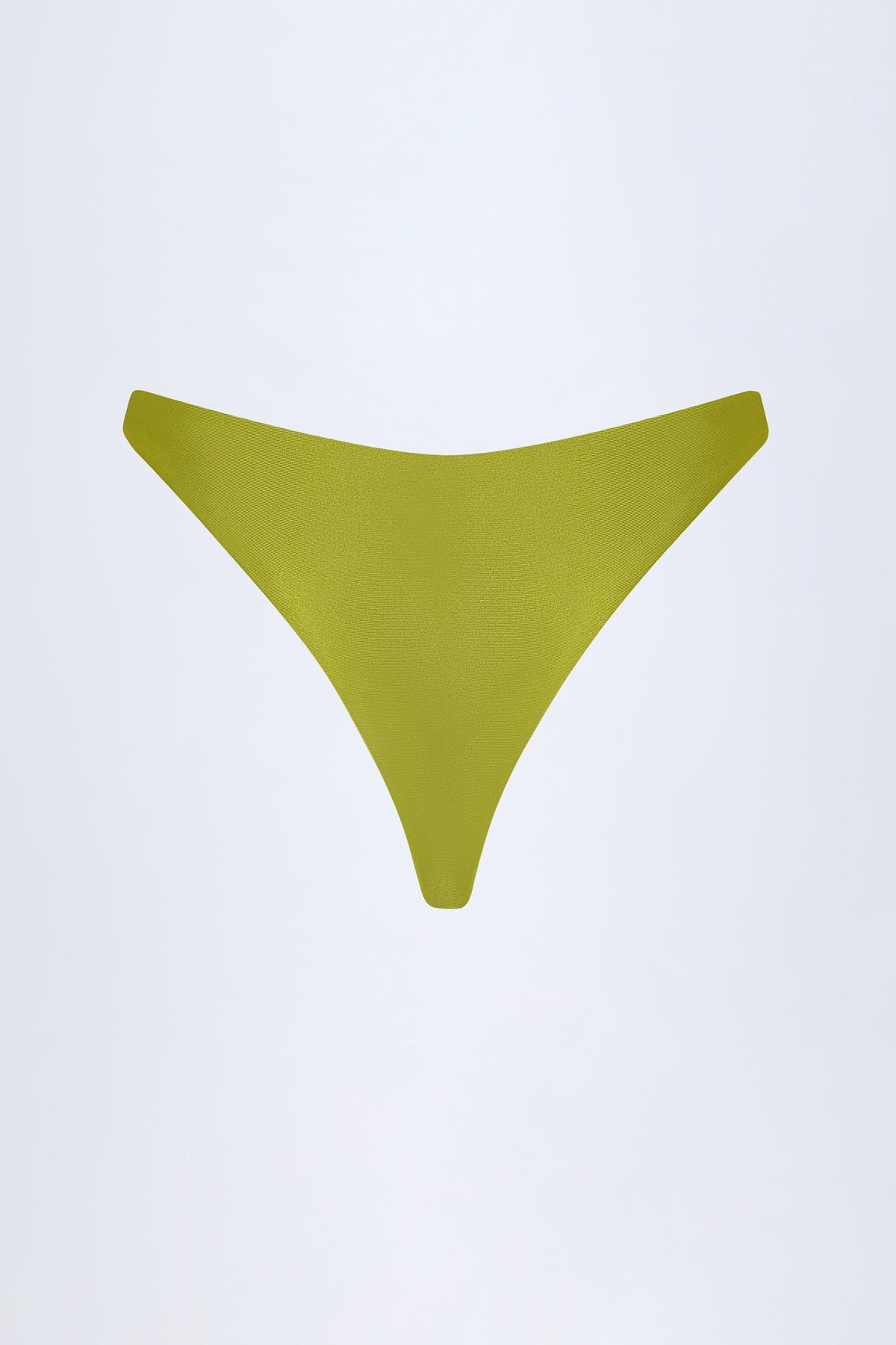⁣⁢Mit Perlen verzierte Cheeky Bikinihose in Olivgrün⁤⁣