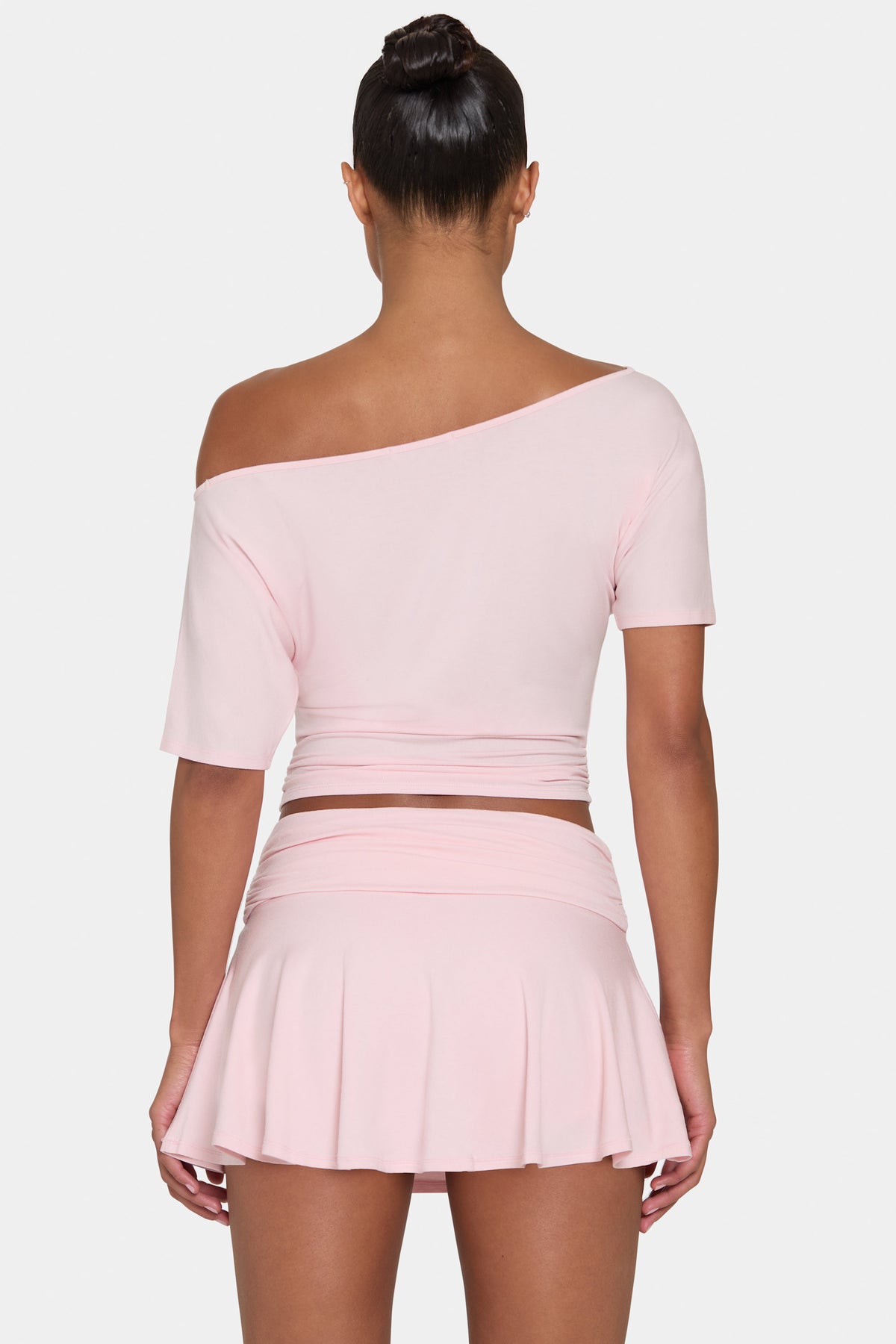⁣⁢ButterCloud™ Lässiges Off-Shoulder-Oberteil in Zartrosa⁤⁣ - 2