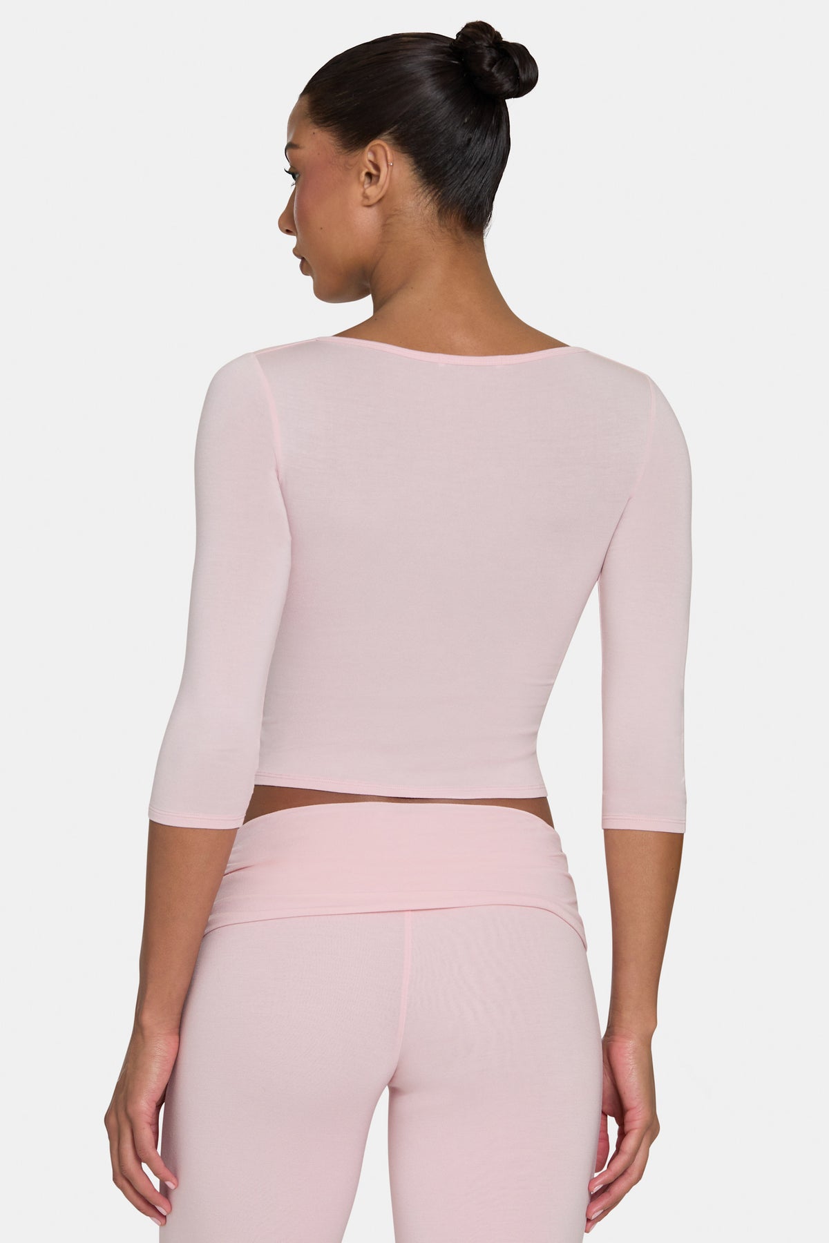 ⁣⁢ButterCloud™ 3/4 Ärmel-Top in Blush⁤⁣ - 2