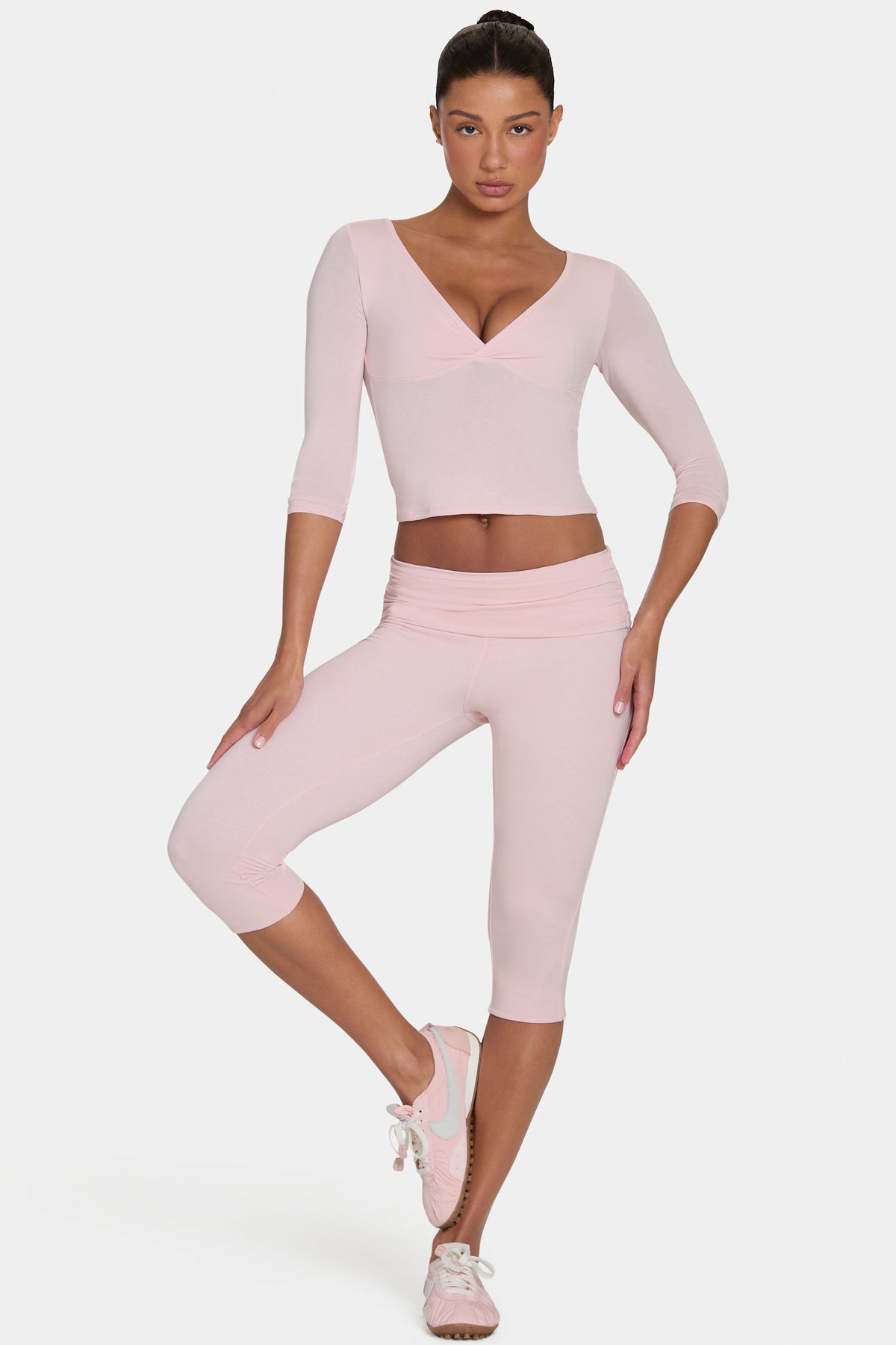 ⁣⁢ButterCloud™ Capri-Leggings in Blush⁤⁣ - 1