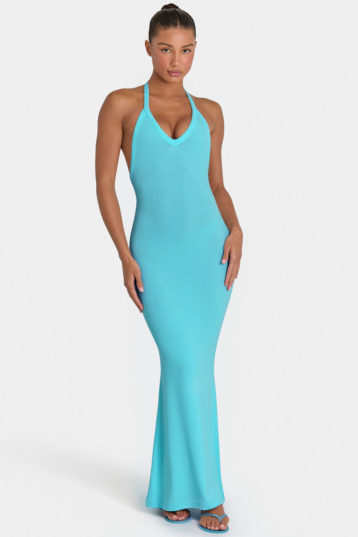 ⁣⁢ButterCloud™ Maxikleid in Aqua⁤⁣ - 1