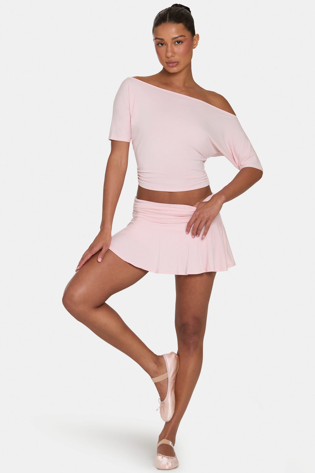 ⁣⁢ButterCloud™ Mini Skort in Blush⁤⁣ - 1
