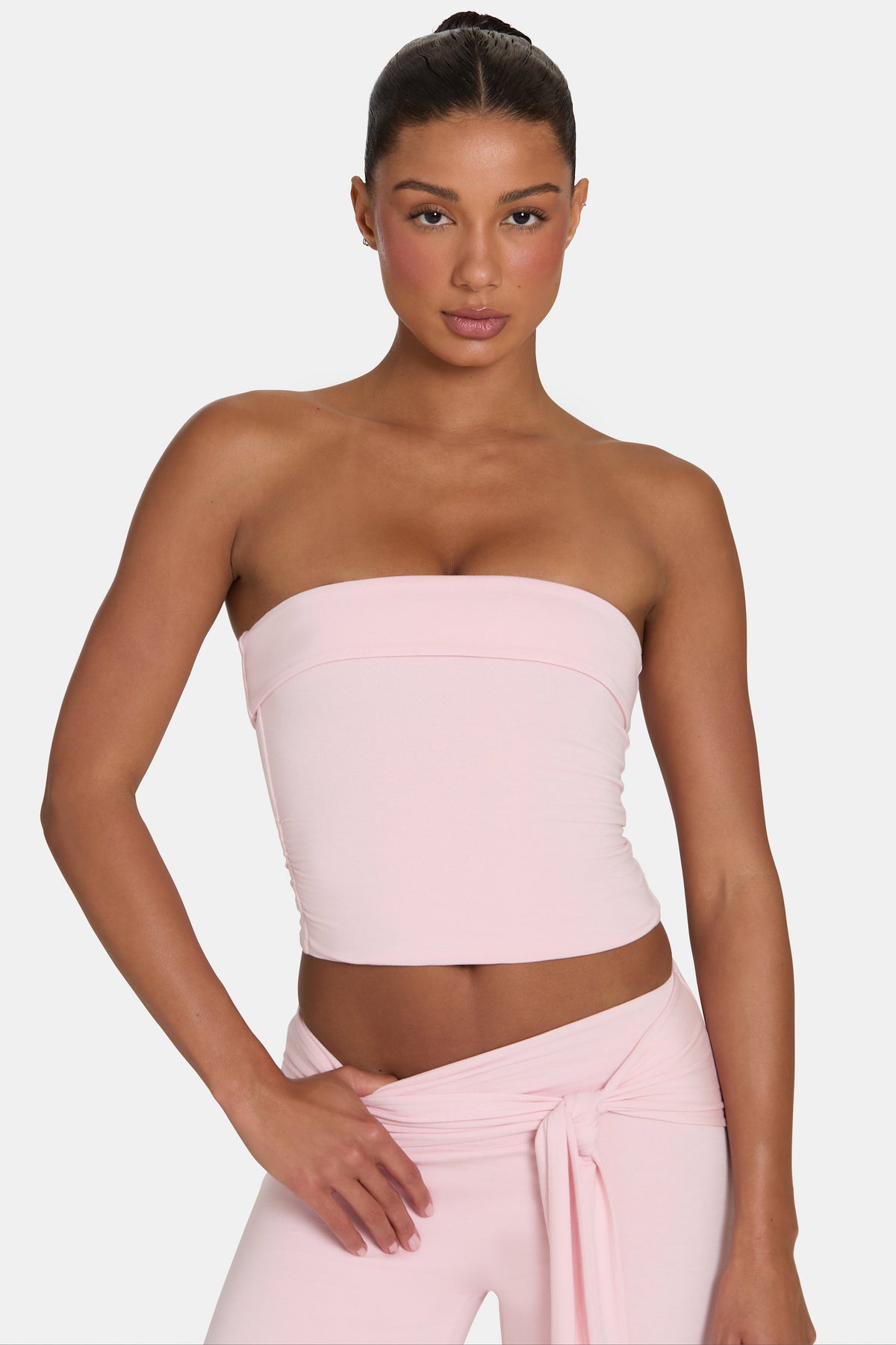 ⁣⁢ButterCloud™ Bandeau-Top in Rosé⁤⁣