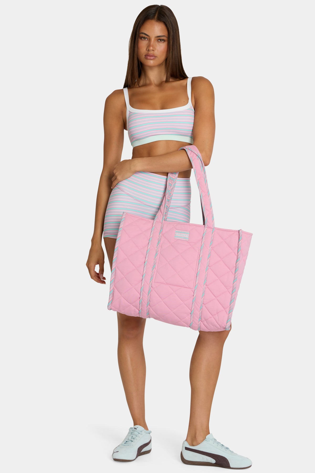 ⁣⁢Jersey Tote Bag in Sweet Pink⁤⁣ - 2