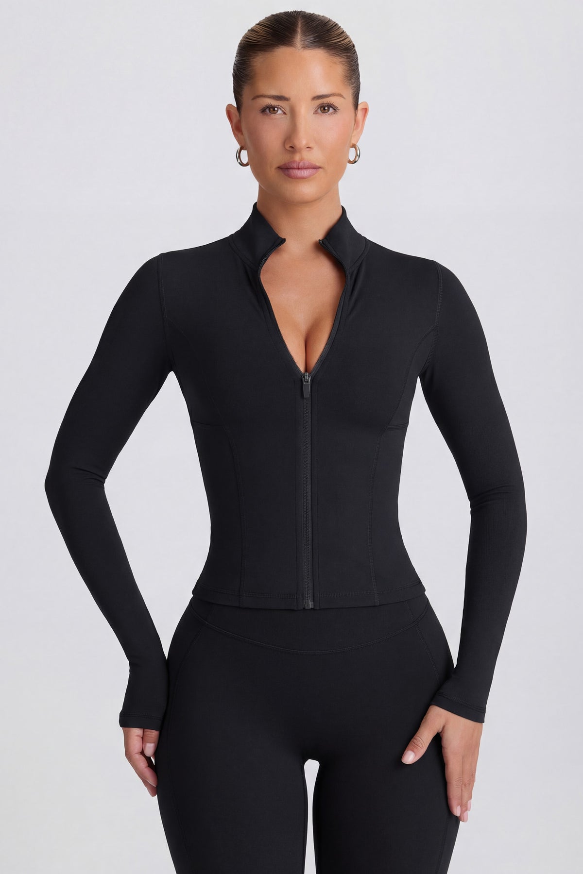 ⁣⁢Soft Active Reißverschlussjacke in Schwarz⁤⁣ - 1