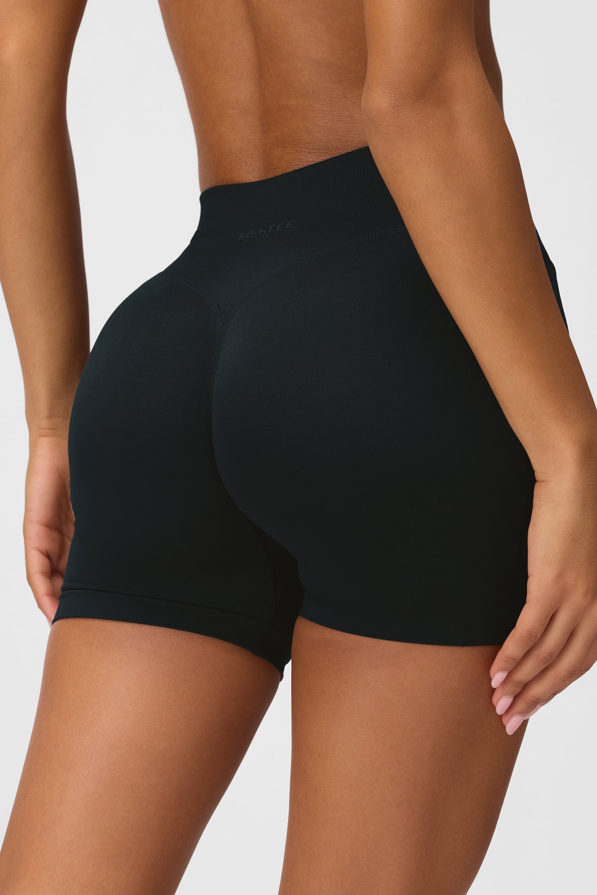 ⁣⁢Nahtlose Shorts in Schwarz⁤⁣ - 1