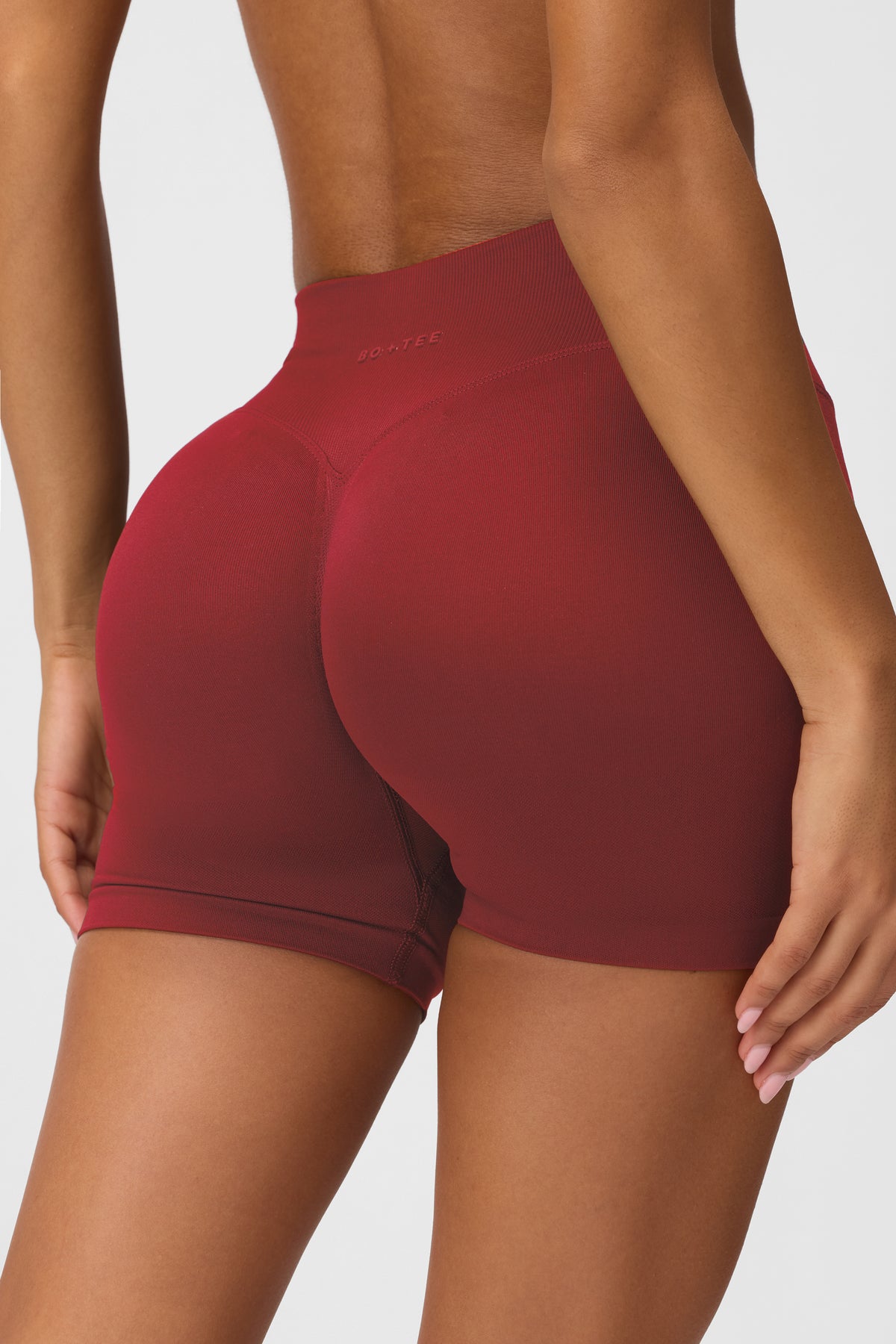 ⁣⁢Nahtlose Shorts in Dark Cherry⁤⁣ - 1