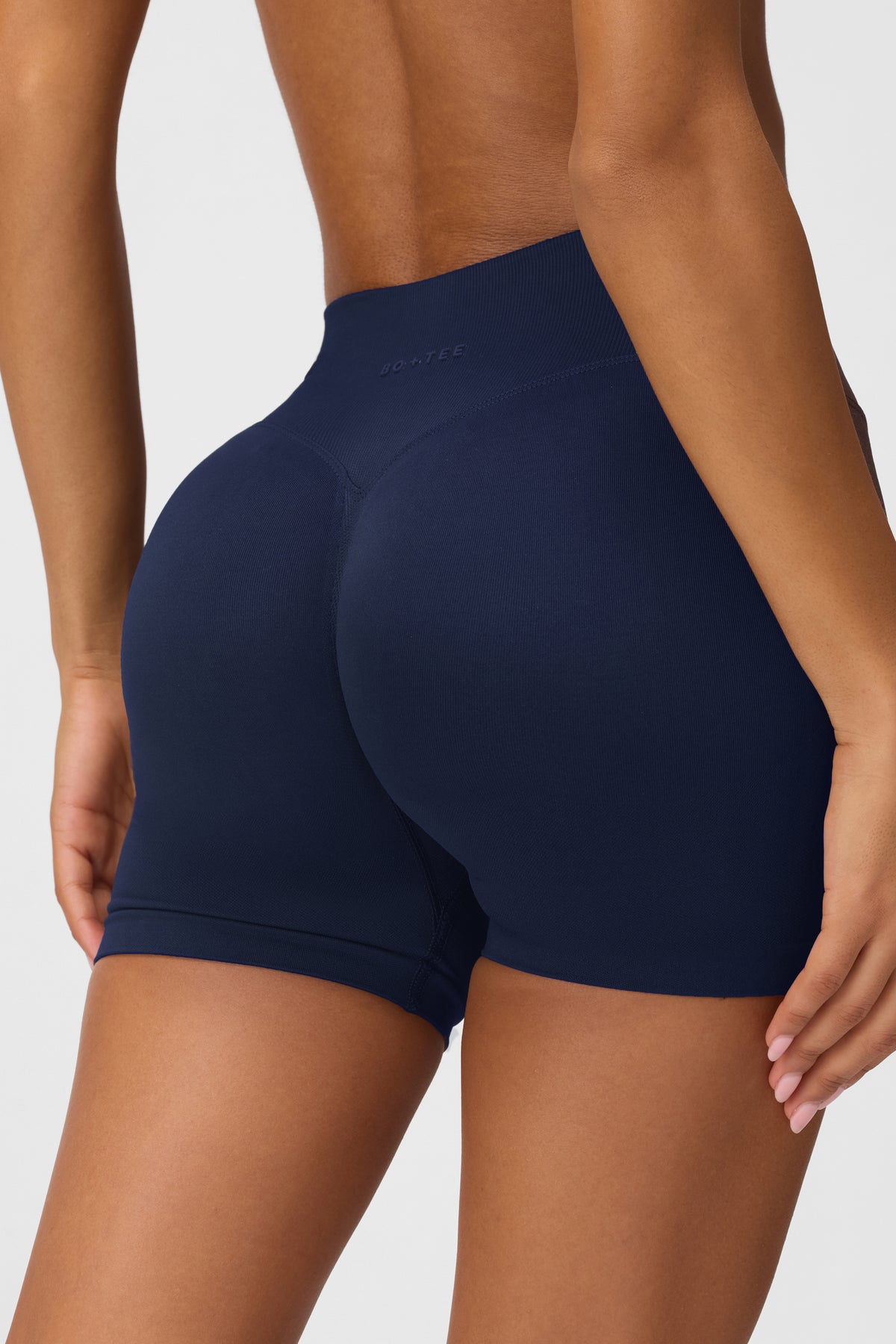 ⁣⁢Nahtlose Shorts in Mitternachtsblau⁤⁣ - 1