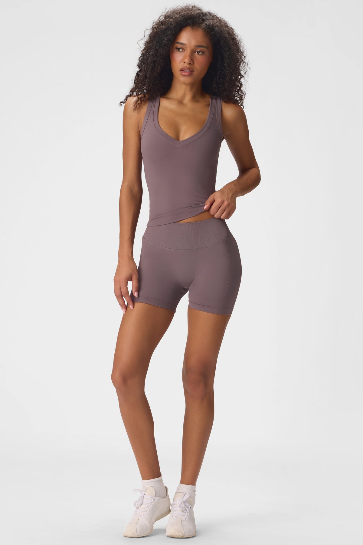 ⁣⁢Nahtlose Shorts in Stone⁤⁣ - 2