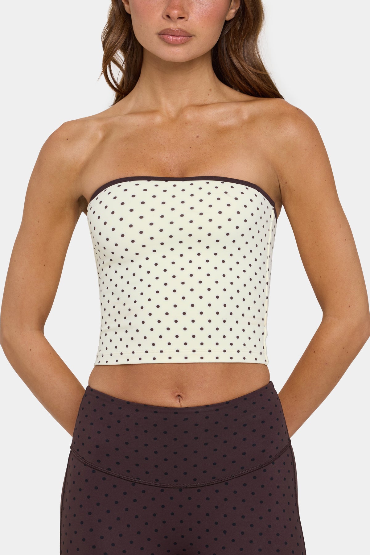 ⁣⁢Soft Active Bandeau-Top in Cookie Butter⁤⁣ - 2