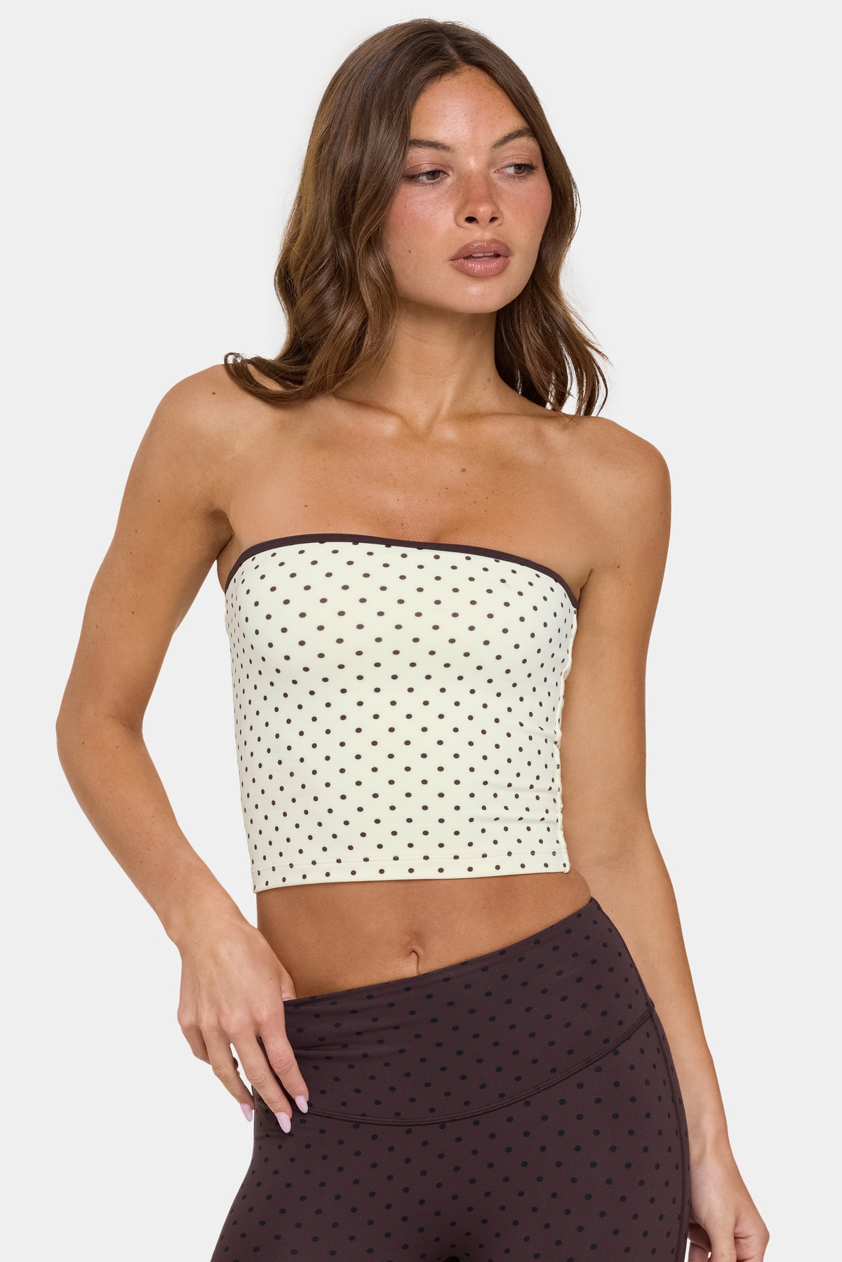 ⁣⁢Soft Active Bandeau-Top in Cookie Butter⁤⁣ - 1