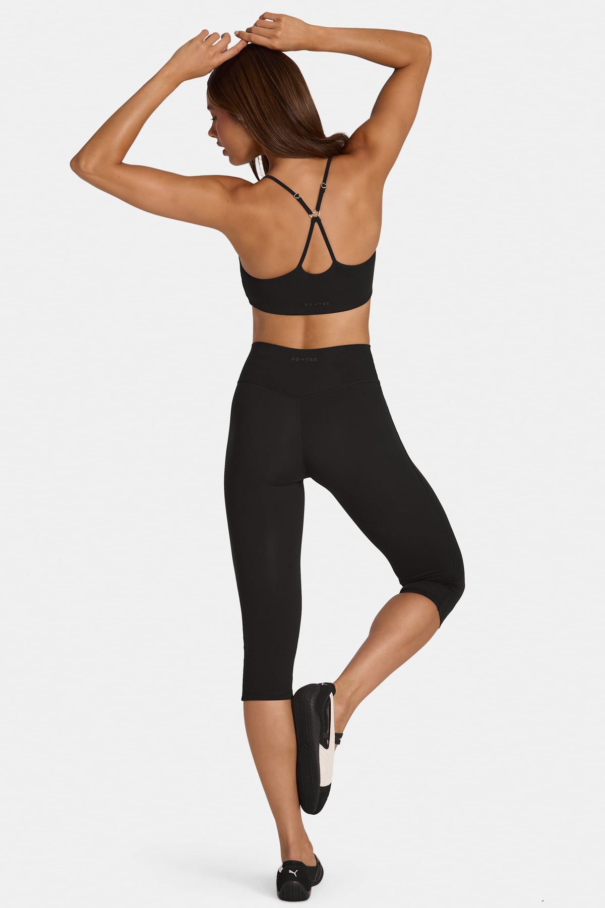 ⁣⁢Soft Active Capri-Leggings in Schwarz⁤⁣ - 2