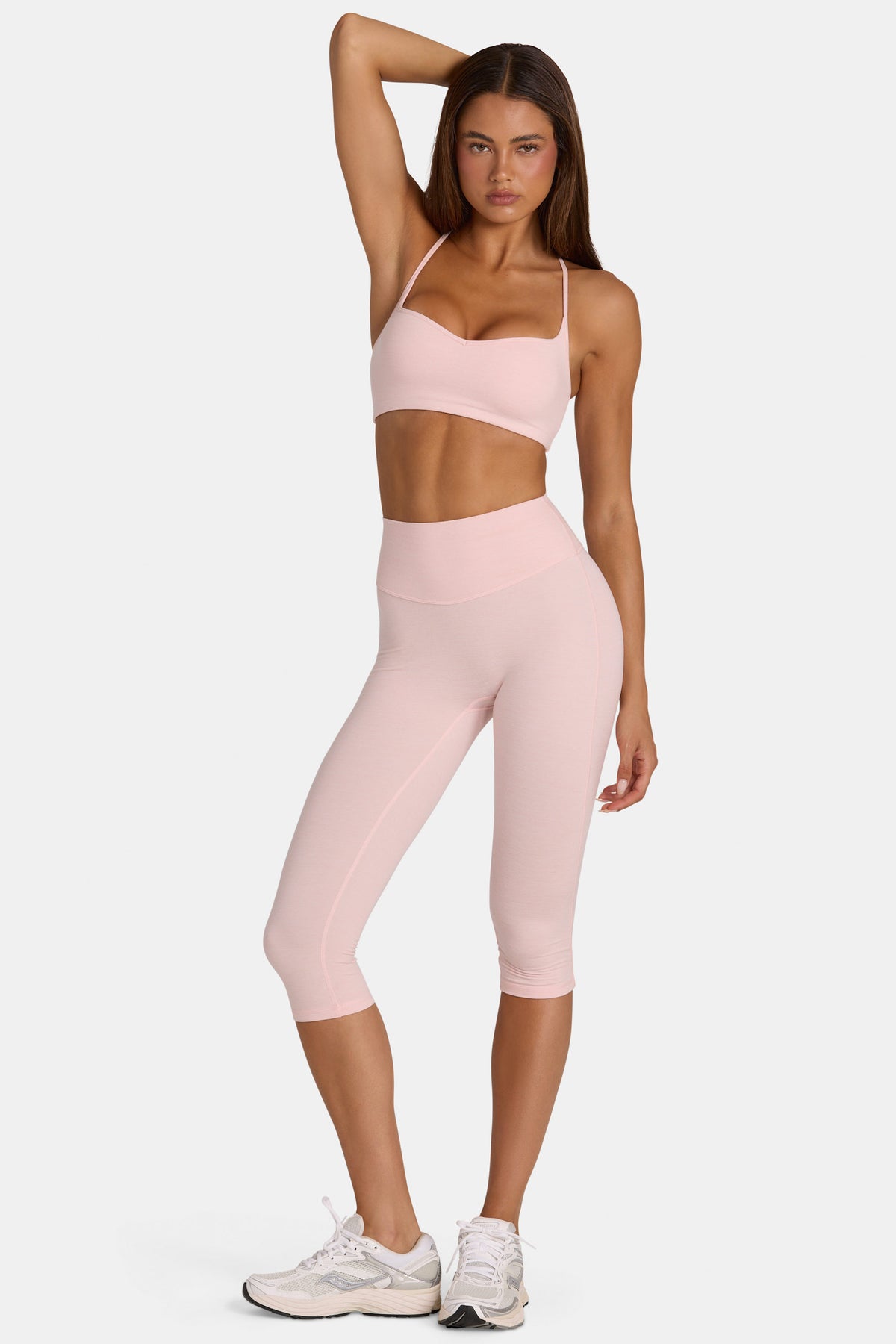 ⁣⁢Soft Active Capri Leggings in Blush meliert⁤⁣