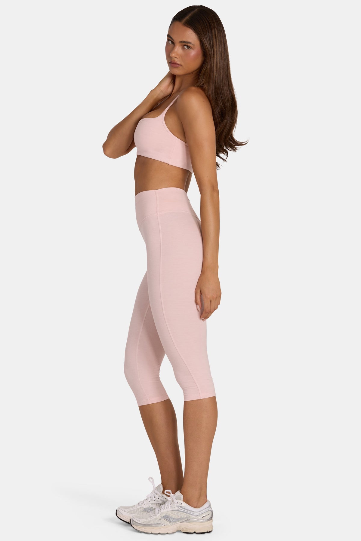 ⁣⁢Soft Active Capri Leggings in Blush meliert⁤⁣