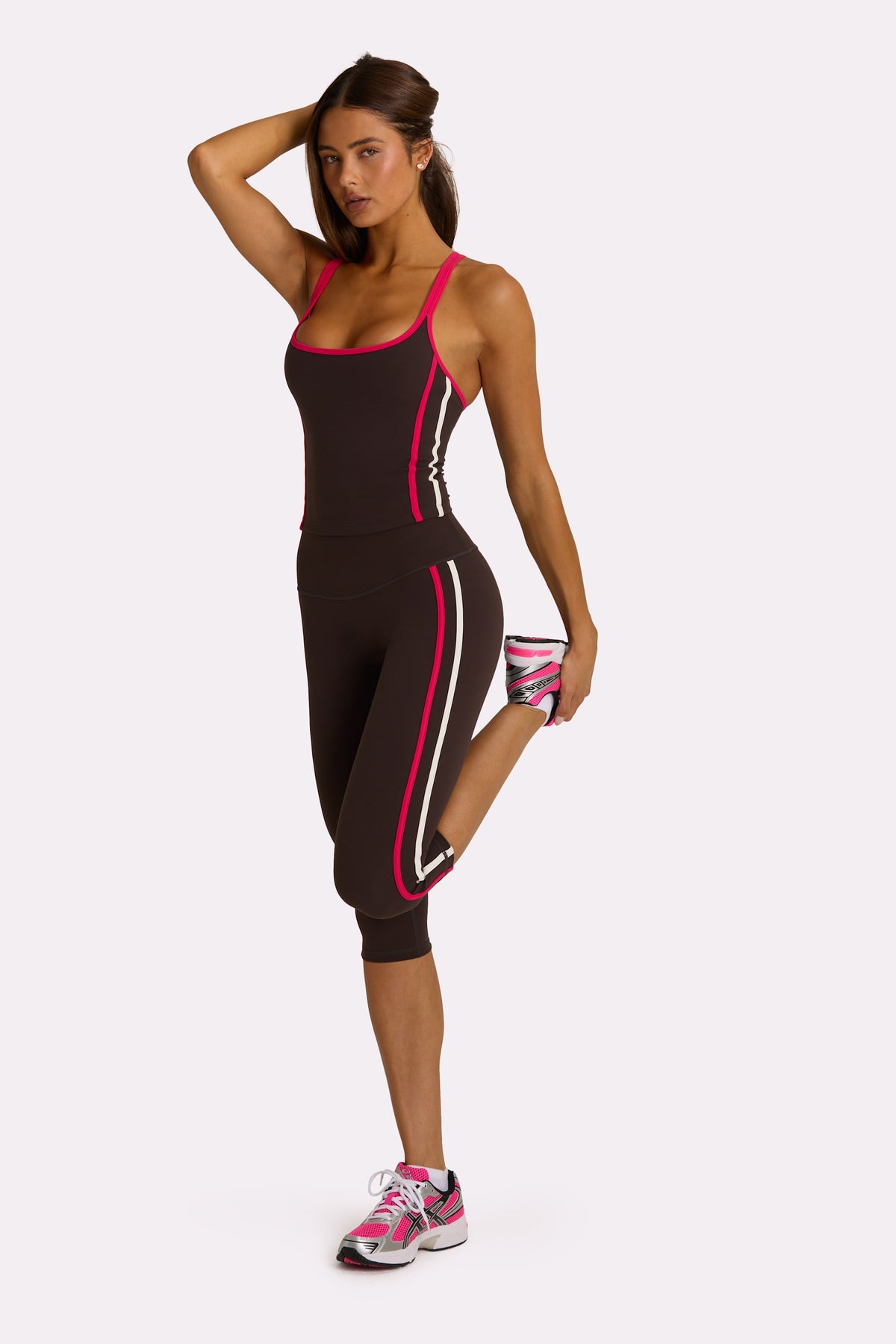 ⁣⁢Soft Active Capri Leggings in Trüffel⁤⁣ - 1