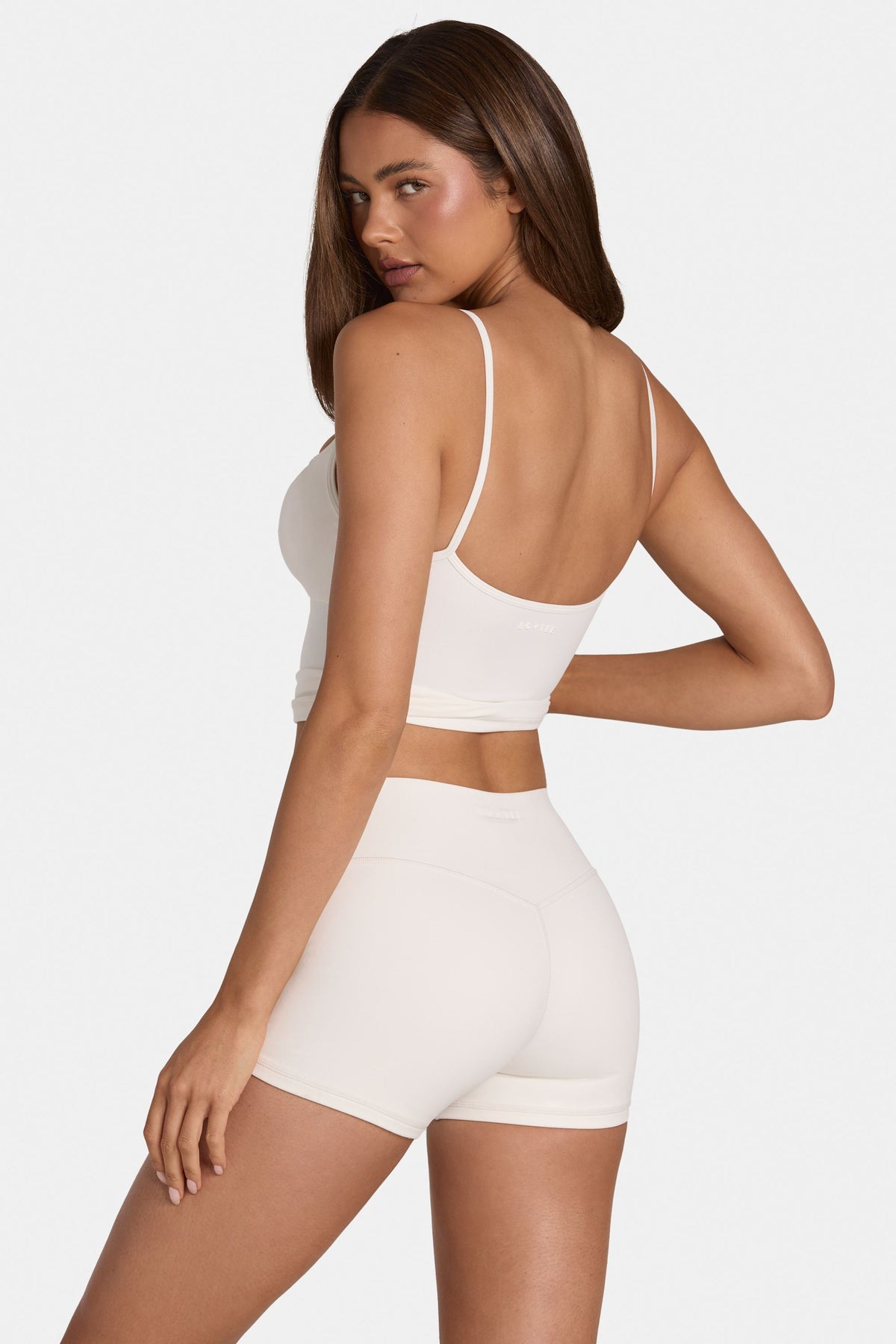 ⁣⁢Soft Active Mini-Shorts in Coconut⁤⁣ - 2