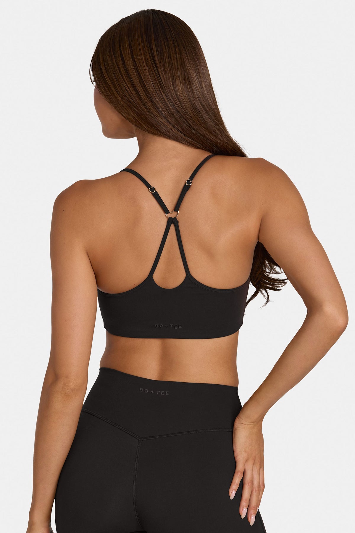 ⁣⁢Soft Active Sport-BH mit leichtem Halt in Schwarz⁤⁣ - 2