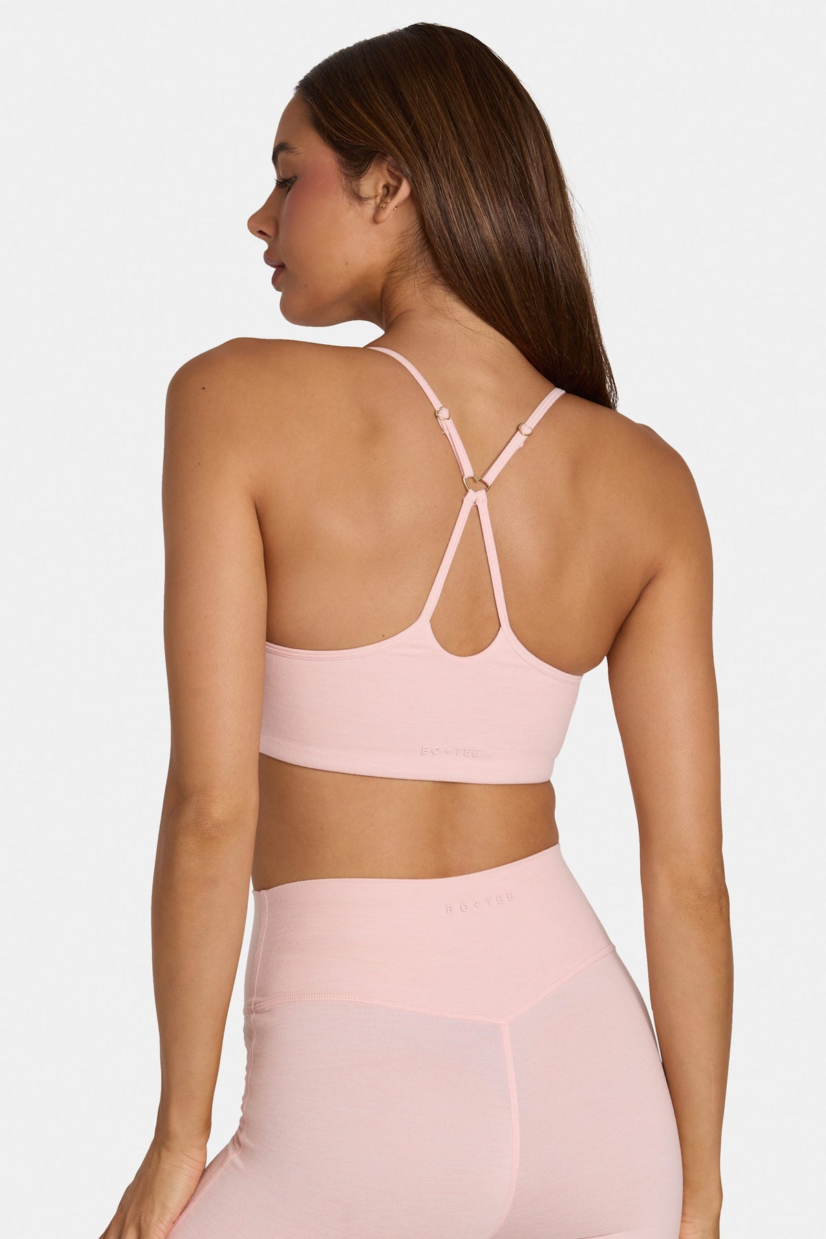 ⁣⁢Soft Active Sport-BH mit leichtem Halt in Blush Marl⁤⁣ - 2