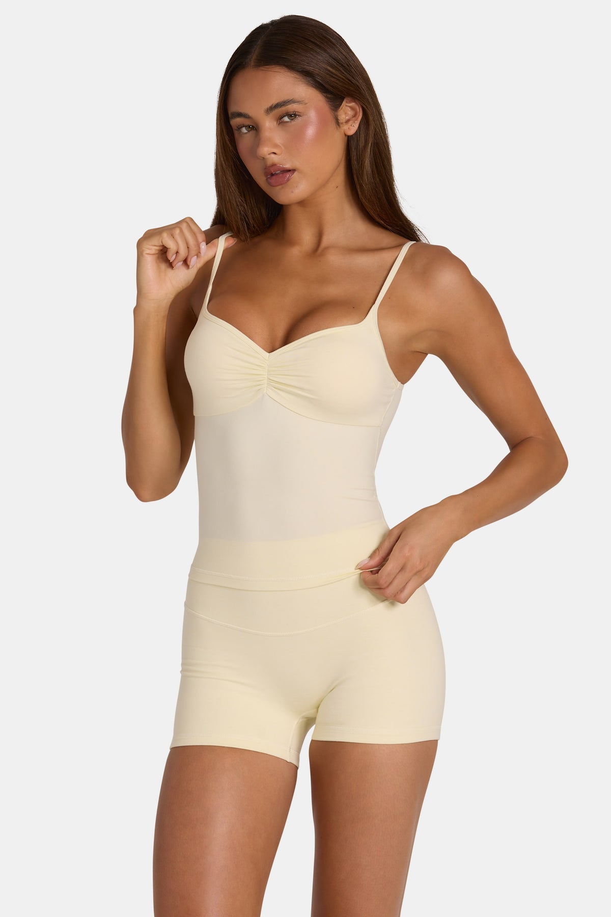 ⁣⁢Soft Active Tanktop in Lemon Marl⁤⁣ - 1