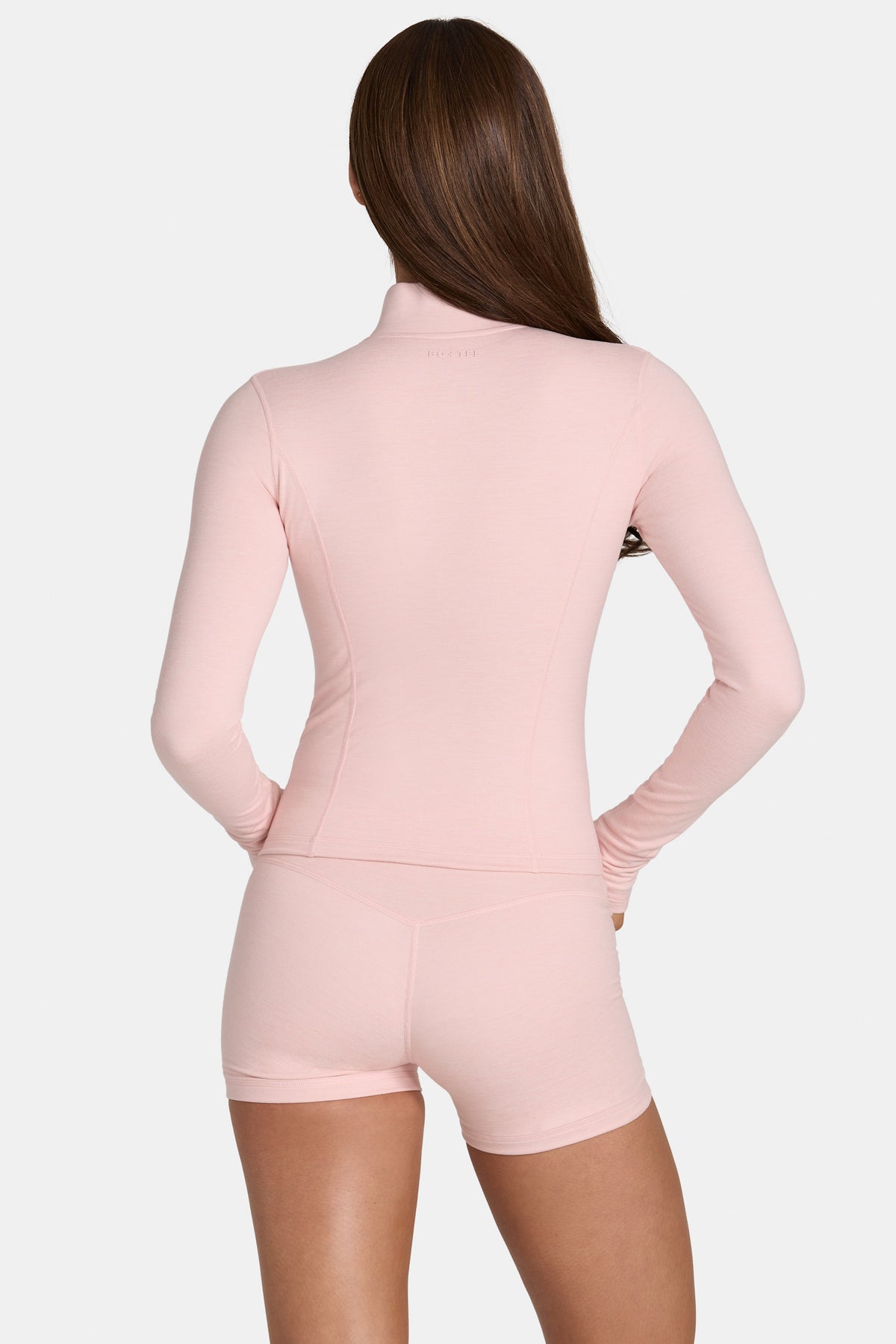 ⁣⁢Soft Active Reißverschlussjacke in Blush Marl⁤⁣ - 2