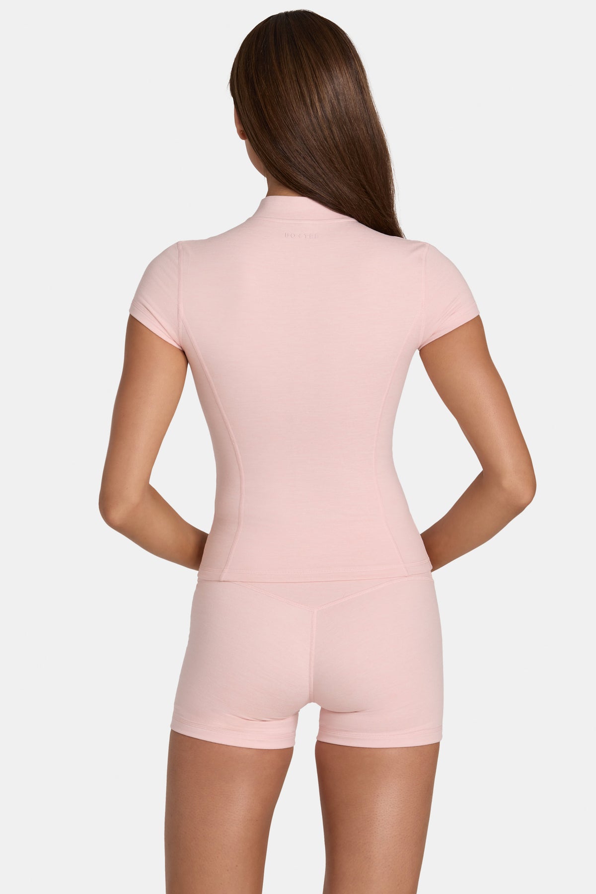 ⁣⁢Soft Active Zip-Up-Oberteil in Blush Marl⁤⁣ - 2