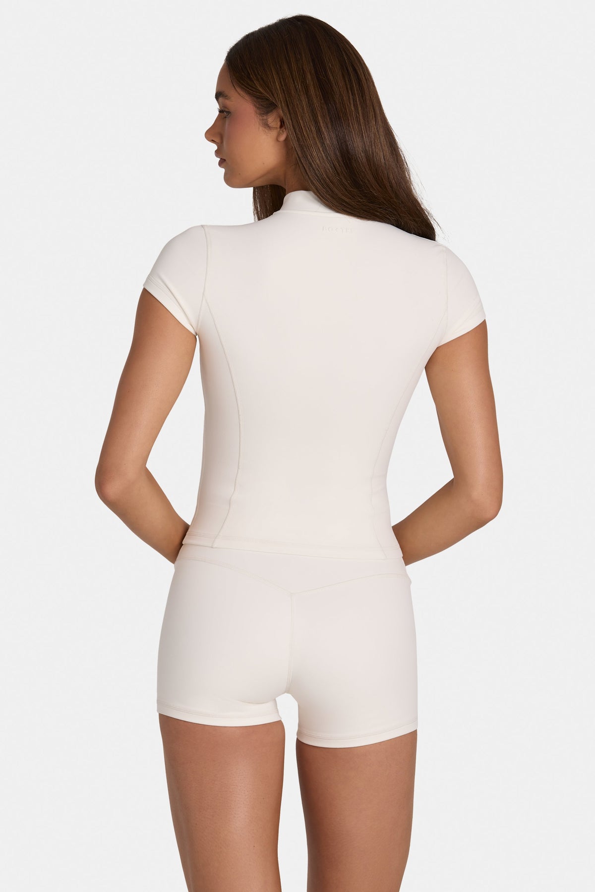 ⁣⁢Soft Active Zip-Up-Oberteil in Coconut⁤⁣ - 2