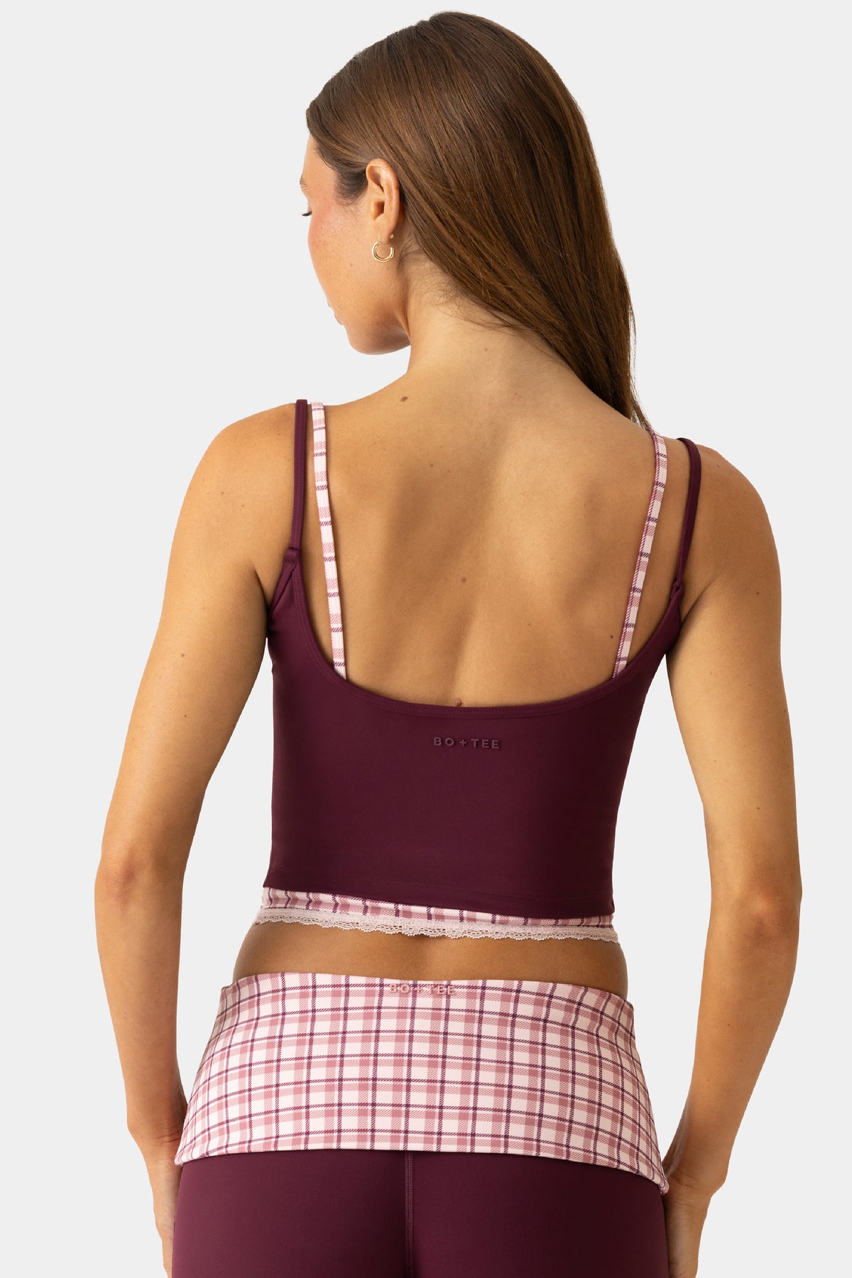 ⁣⁢Soft Active Tanktop mit Doppellage in Plum⁤⁣ - 2