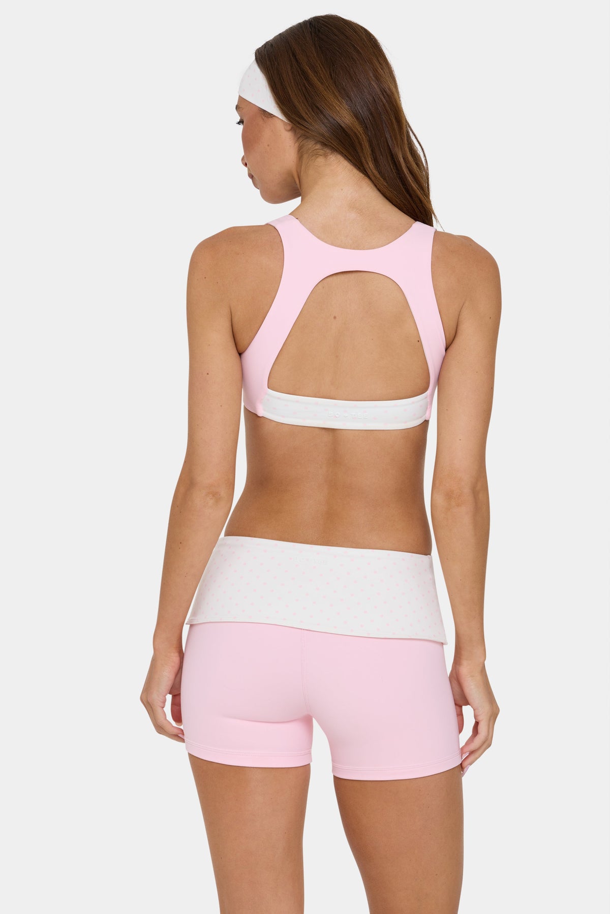 ⁣⁢Soft Active Foldover Mini-Shorts in Sorbet⁤⁣ - 2