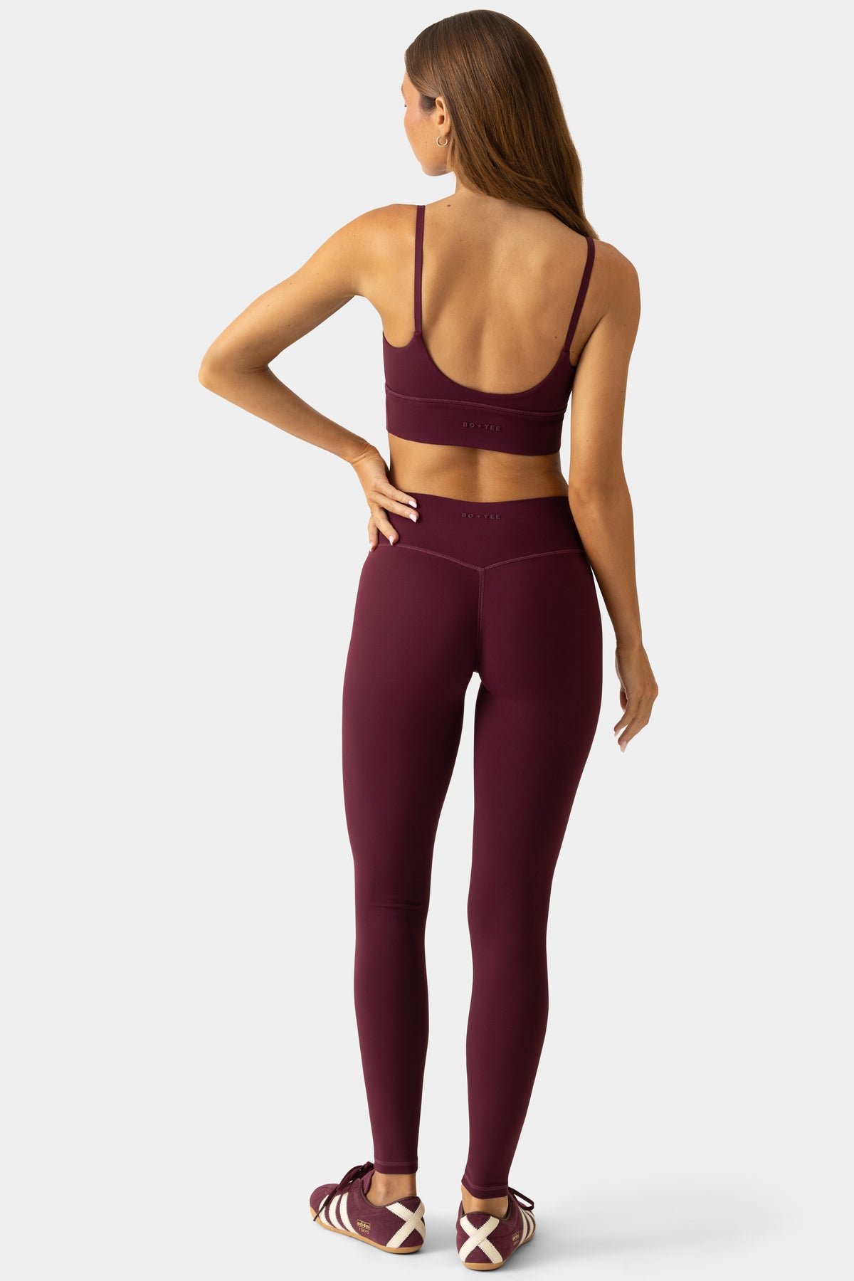 ⁣⁢Soft Active Leggings in voller Länge in Pflaume⁤⁣ - 2
