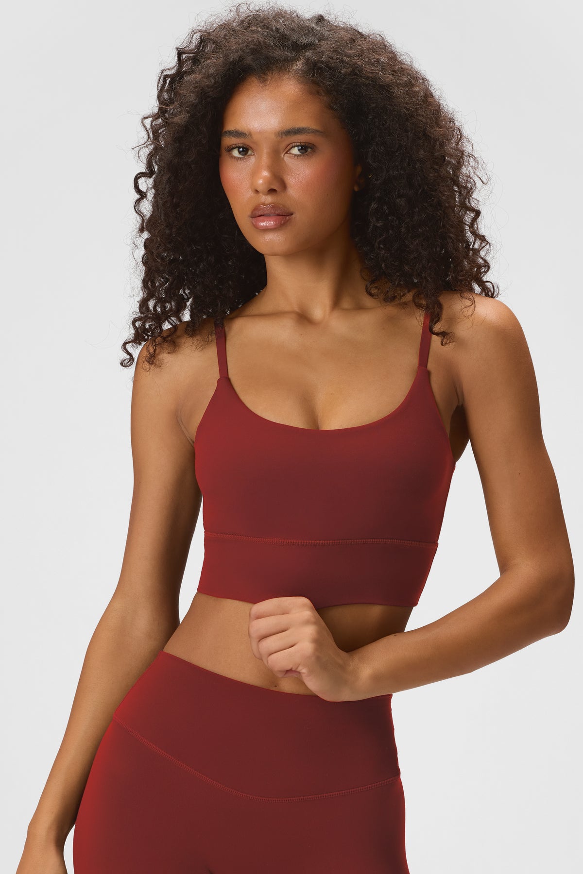 ⁣⁢Soft Active High-Impact Sport-BH in Dark Cherry⁤⁣ - 1