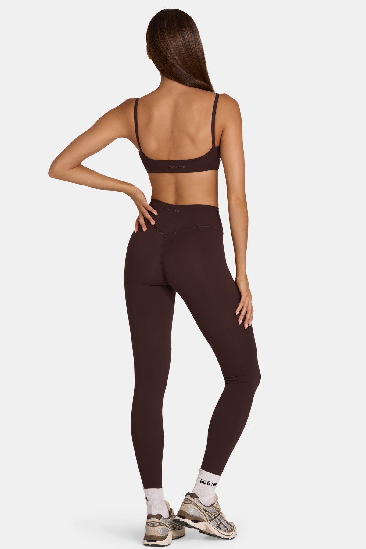 ⁣⁢Soft Active Leggings in voller Länge in Espresso⁤⁣ - 2