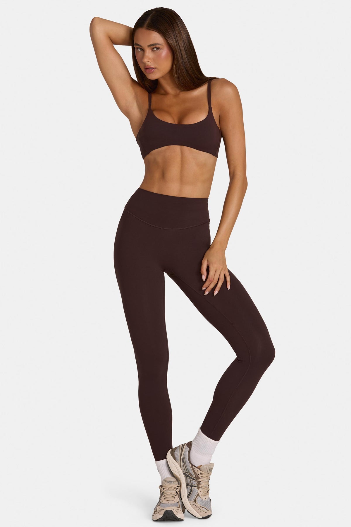 ⁣⁢Soft Active Leggings in voller Länge in Espresso⁤⁣ - 1