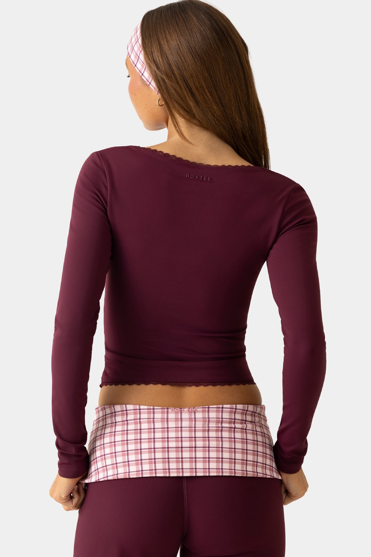 ⁣⁢Soft Active Langarmshirt in Plum⁤⁣ - 2