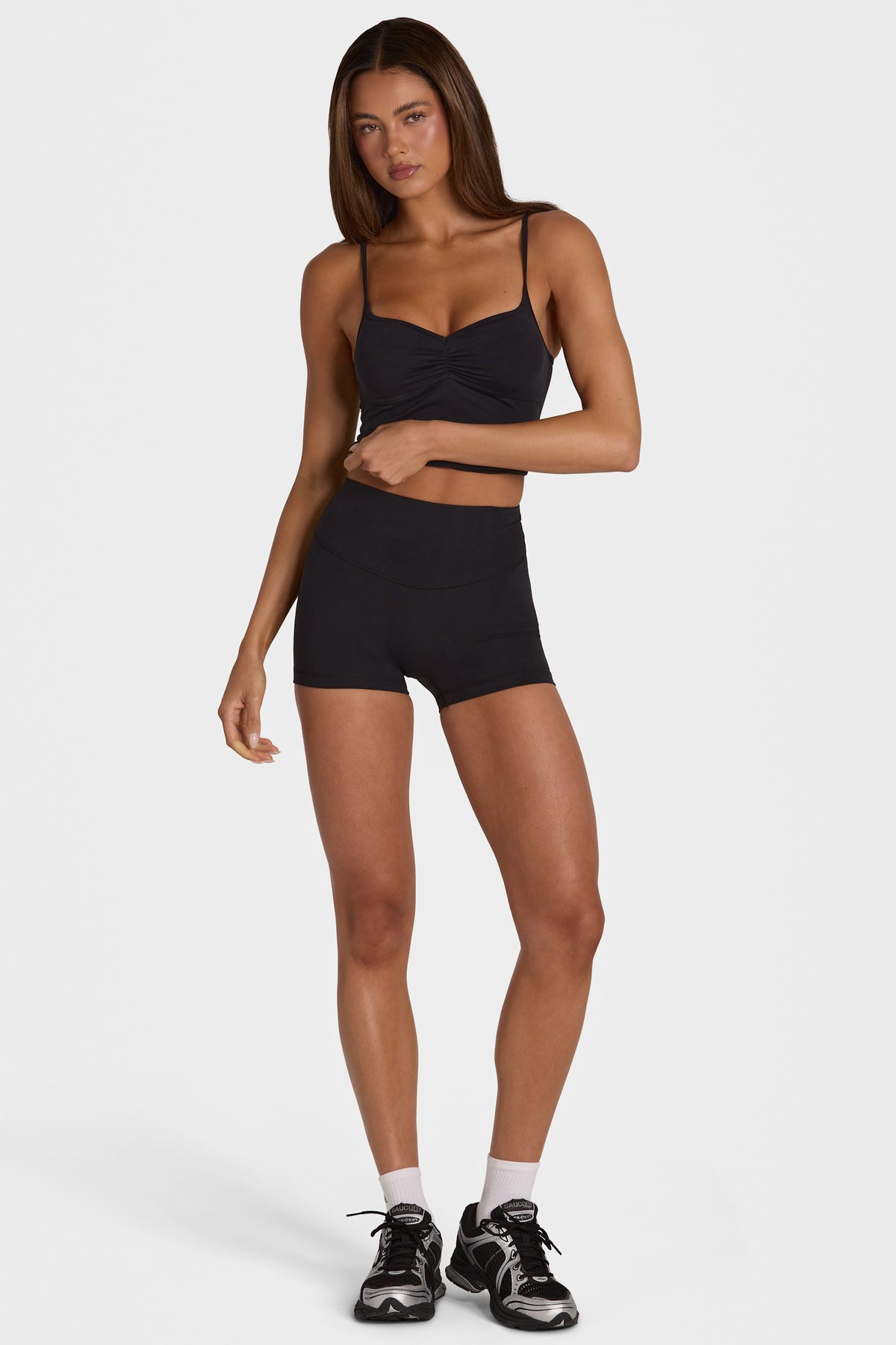 ⁣⁢Soft Active Mini-Shorts in Schwarz⁤⁣ - 1