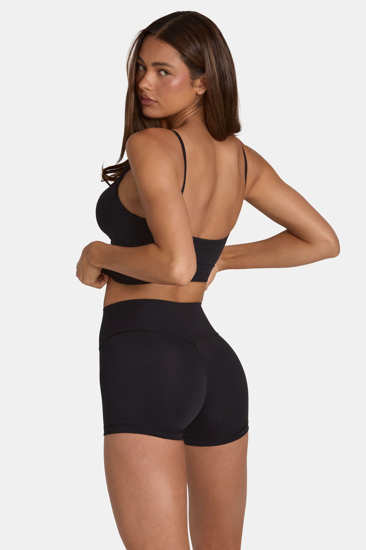 ⁣⁢Soft Active Mini-Shorts in Schwarz⁤⁣ - 2