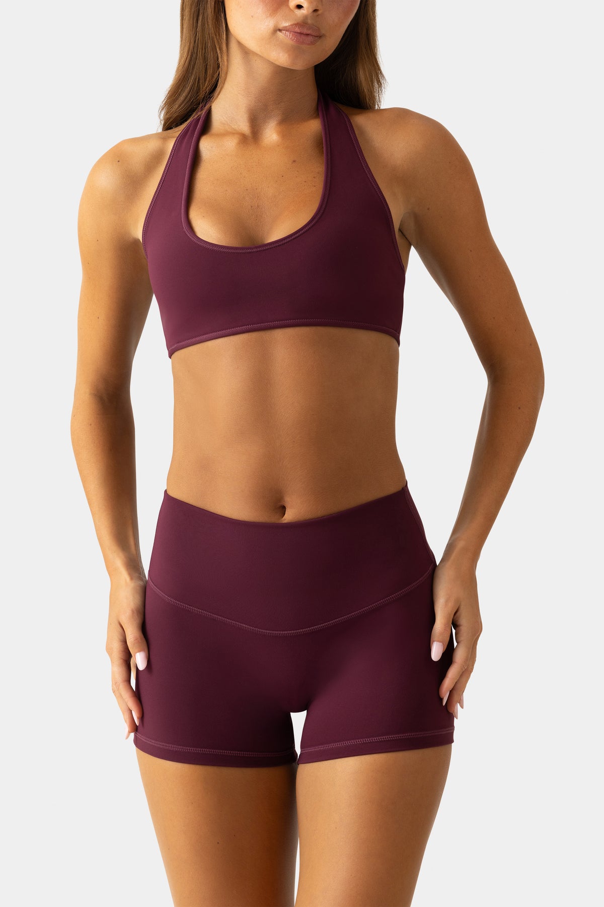 ⁣⁢Soft Active Mini-Shorts in Pflaume⁤⁣ - 1