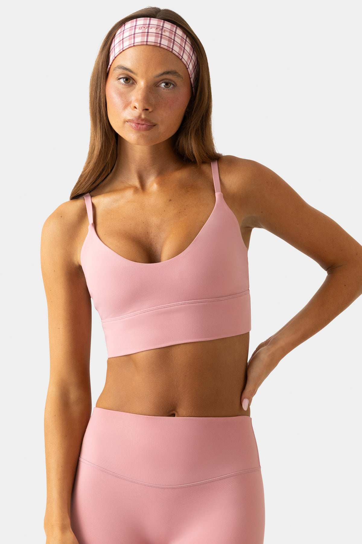 ⁣⁢Soft Active Sport-BH mit U-Ausschnitt in Berry⁤⁣ - 1